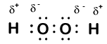 hydrogen peroxide electron dot