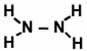 molecule - N2H4, hydrazine